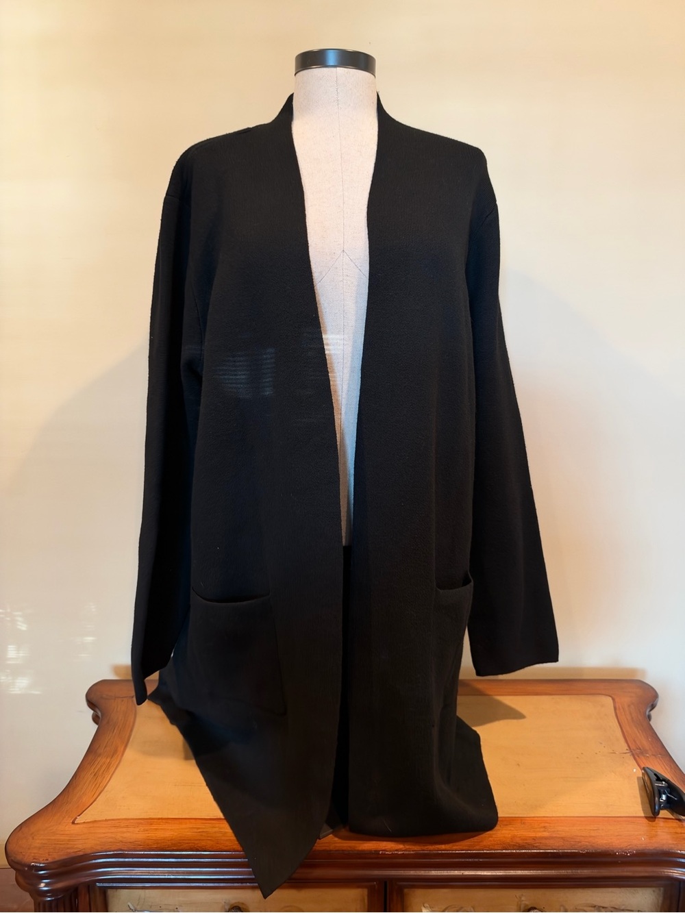 Women’s Nine West Women's Nine West Black Coatigan Sweater/Cardigan NWT Size XL